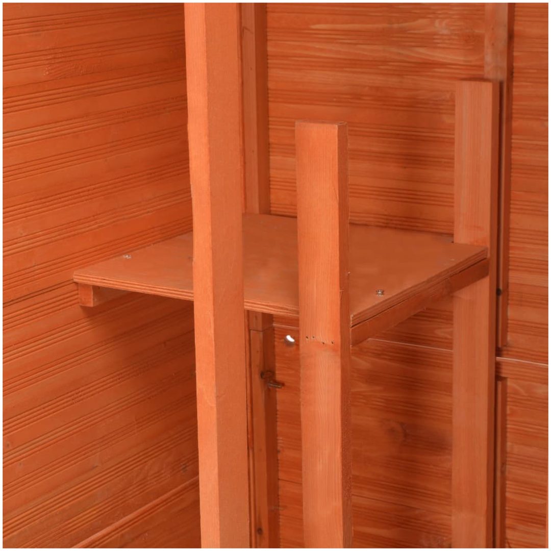 Förvaringsbod trä 71x60x213 cm vidaXL – bild 11