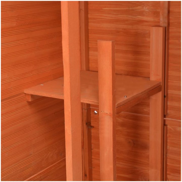 Förvaringsbod trä 71x60x213 cm vidaXL – bild 11