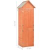 Förvaringsbod trä 71x60x213 cm vidaXL – miniatyr 12