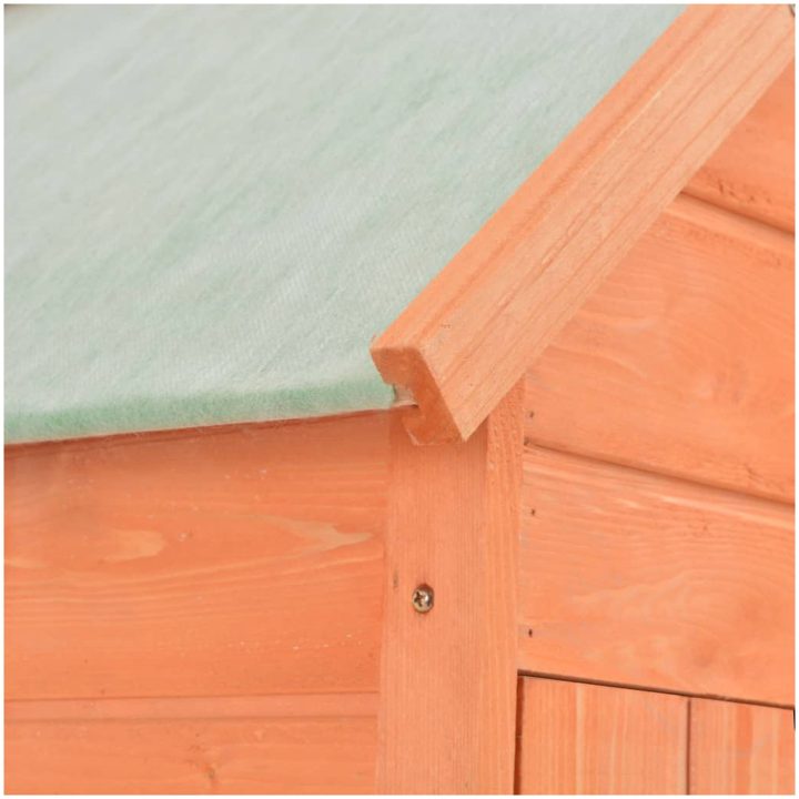 Förvaringsbod trä 71x60x213 cm vidaXL – bild 9