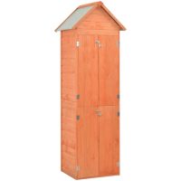 Förvaringsbod trä 71x60x213 cm vidaXL