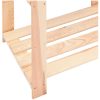 Förvaringshylla 3 hyllor 10 st 60x38x90 cm massiv furu 150 kg vidaXL – miniatyr 7
