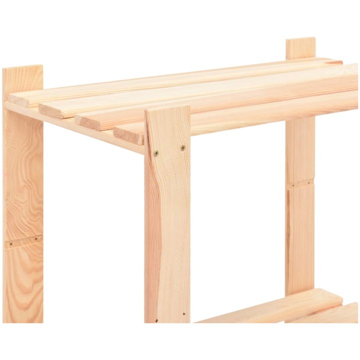 Förvaringshylla 3 hyllor 10 st 80x38x90 cm massiv furu 150 kg vidaXL – bild 6