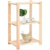 Förvaringshylla 3 hyllor 2 st 60x38x90 cm massiv furu 150 kg vidaXL – miniatyr 2