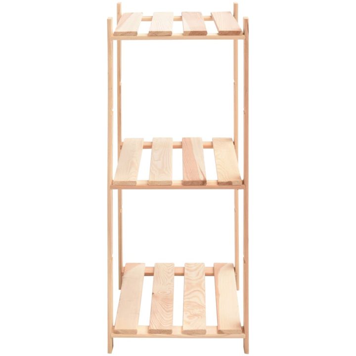 Förvaringshylla 3 hyllor 2 st 60x38x90 cm massiv furu 150 kg vidaXL – bild 5