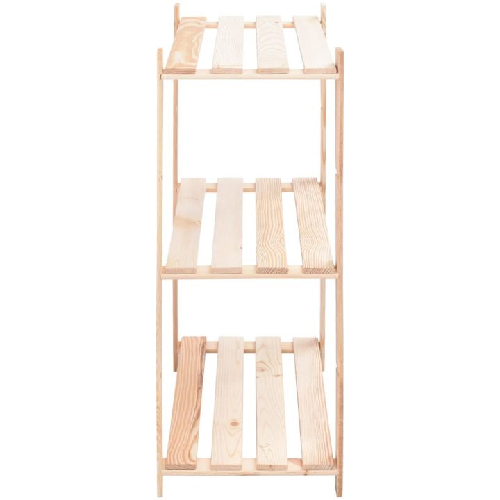 Förvaringshylla 3 hyllor 2 st 80x38x90 cm massiv furu 150 kg vidaXL – bild 5