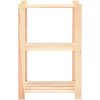 Förvaringshylla 3 hyllor 3 st 60x38x90 cm massiv furu 150 kg vidaXL – miniatyr 4