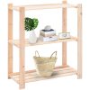 Förvaringshylla 3 hyllor 3 st 80x38x90 cm massiv furu 150 kg vidaXL – miniatyr 2