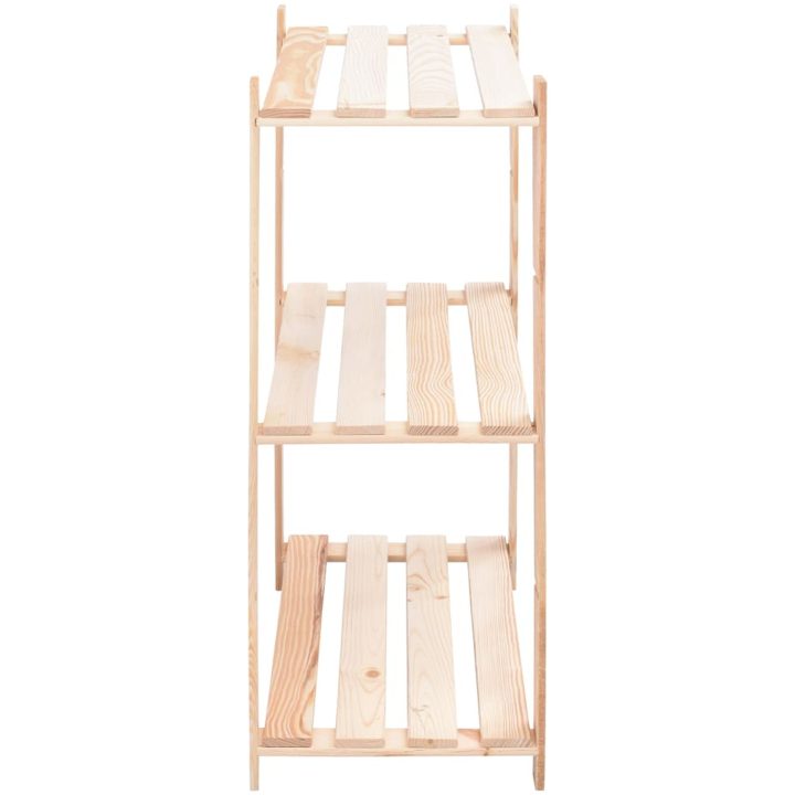 Förvaringshylla 3 hyllplan 80x38x90 massiv furu 150 kg vidaXL – bild 4