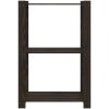 Förvaringshylla 3 hyllplan svart 60x38x90 massiv furu vidaXL 60 x 38 x 90 cm – miniatyr 3