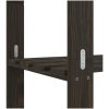 Förvaringshylla 3 hyllplan svart 60x38x90 massiv furu vidaXL 60 x 38 x 90 cm – miniatyr 6