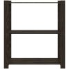Förvaringshylla 3 hyllplan svart 80x38x90 massiv furu vidaXL 80 x 38 x 90 cm – miniatyr 3