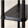Förvaringshylla 4 hyllor svart plast vidaXL 61 x 30.5 x 130 cm – miniatyr 5