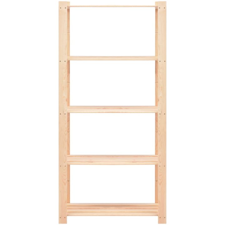 Förvaringshylla 5 hyllor 10 st 80x38x170 cm massiv furu 250 kg vidaXL – bild 4