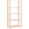 Förvaringshylla 5 hyllor 3 st 80x38x170 cm massiv furu 250 kg vidaXL – miniatyr 3
