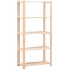 Förvaringshylla 5 hyllor 5 st 80x38x170 cm massiv furu 250 kg vidaXL – miniatyr 3