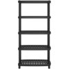 Förvaringshylla 5 hyllor svart PP vidaXL 93.5 x 45.5 x 194.5 cm – miniatyr 3