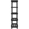 Förvaringshylla 5 hyllor svart PP vidaXL 93.5 x 45.5 x 194.5 cm – miniatyr 4