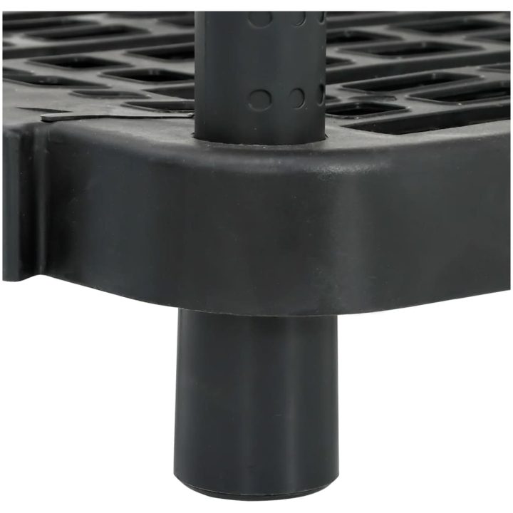 Förvaringshylla 5 hyllor svart PP vidaXL 93.5 x 45.5 x 194.5 cm – bild 7