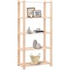 Förvaringshylla 5 hyllplan 80x38x170 cm massiv furu 250 kg vidaXL – miniatyr 2