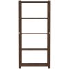 Förvaringshylla 5 hyllplan brun massiv furu vidaXL 80 x 38 x 170 cm – miniatyr 3