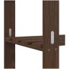 Förvaringshylla 5 hyllplan brun massiv furu vidaXL 80 x 38 x 170 cm – miniatyr 6