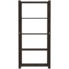 Förvaringshylla 5 hyllplan svart massiv furu vidaXL 80 x 38 x 170 cm – miniatyr 3