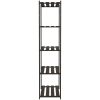 Förvaringshylla 5 hyllplan svart massiv furu vidaXL 80 x 38 x 170 cm – miniatyr 4