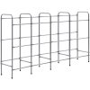 Förvaringshylla för 12 backar silver stål vidaXL 190 x 33 x 116 cm – miniatyr 2