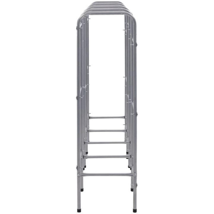 Förvaringshylla för 12 backar silver stål vidaXL 190 x 33 x 116 cm – bild 4