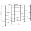 Förvaringshylla för 12 backar silver stål vidaXL 190 x 33 x 116 cm – miniatyr 5