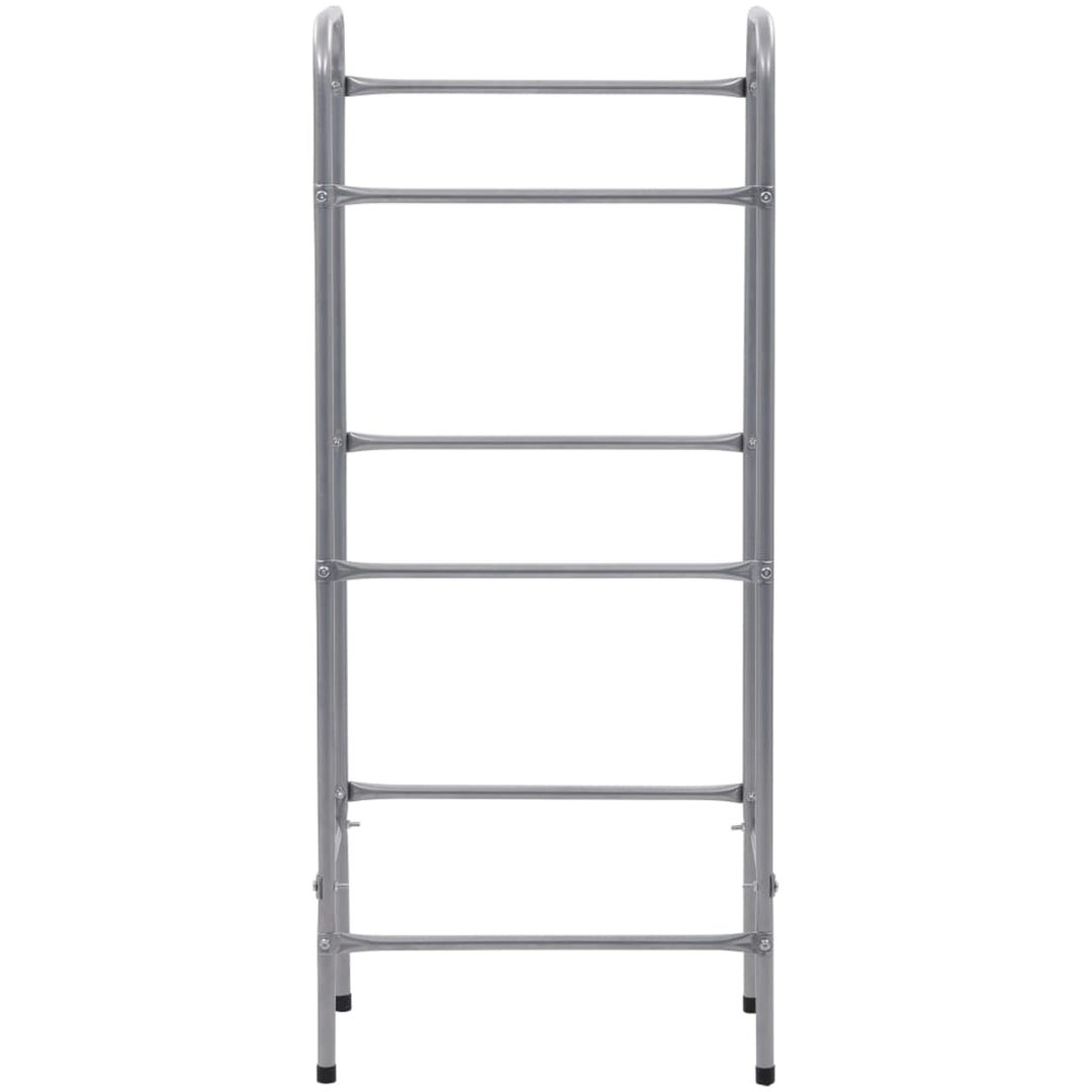 Förvaringshylla för 3 backar silver stål vidaXL 50 x 33 x 116 cm – bild 3