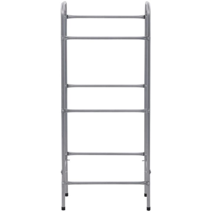 Förvaringshylla för 3 backar silver stål vidaXL 50 x 33 x 116 cm – bild 3
