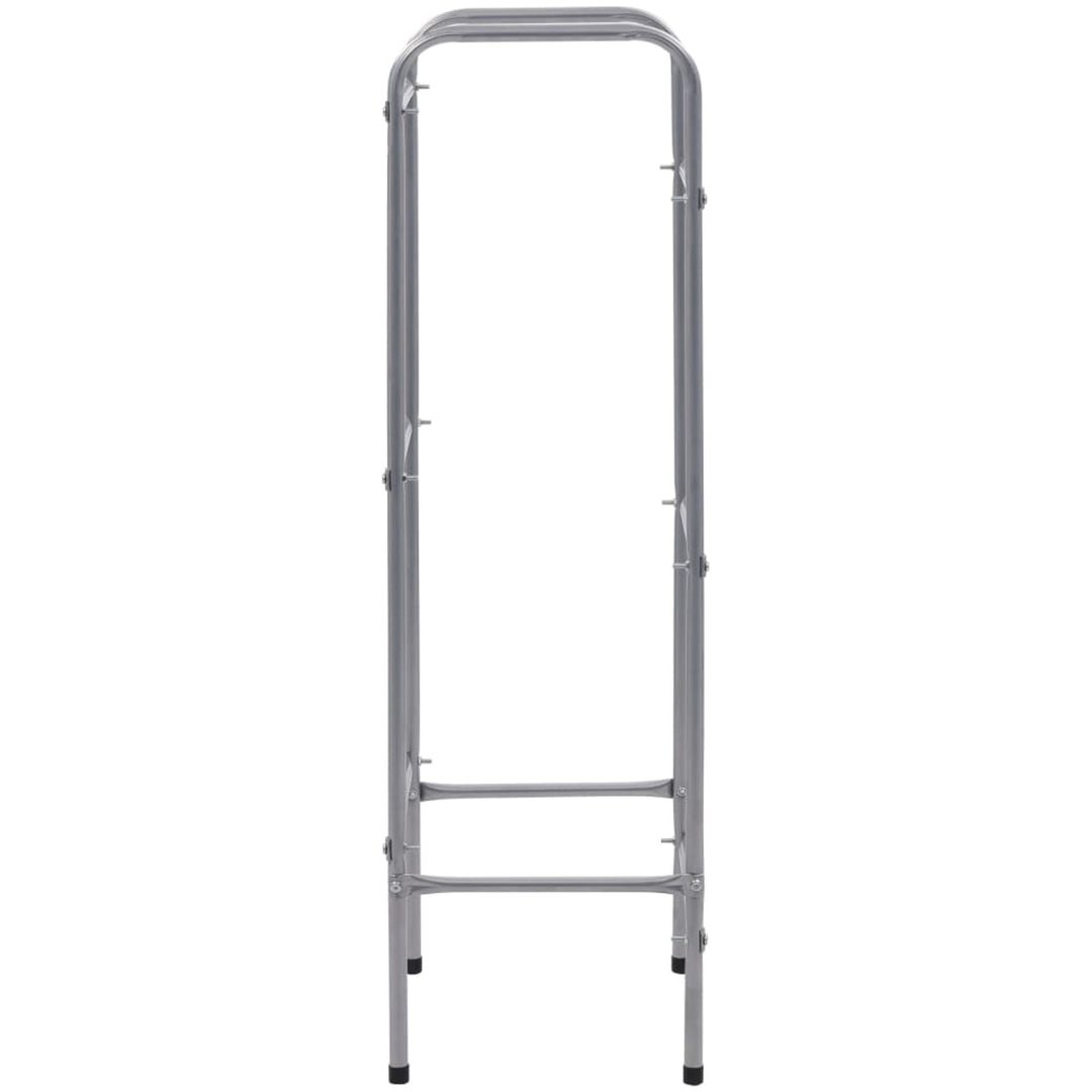 Förvaringshylla för 3 backar silver stål vidaXL 50 x 33 x 116 cm – bild 4