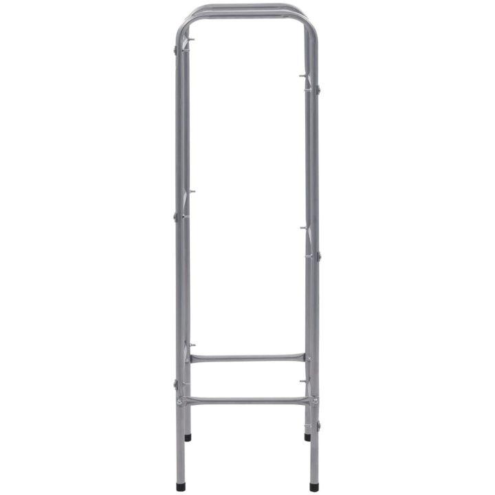 Förvaringshylla för 3 backar silver stål vidaXL 50 x 33 x 116 cm – bild 4