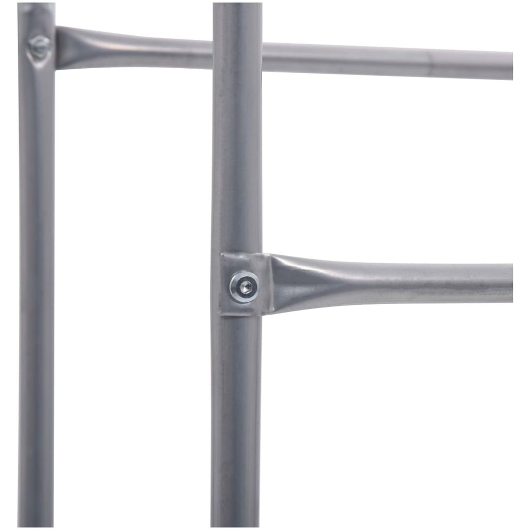 Förvaringshylla för 3 backar silver stål vidaXL 50 x 33 x 116 cm – bild 5