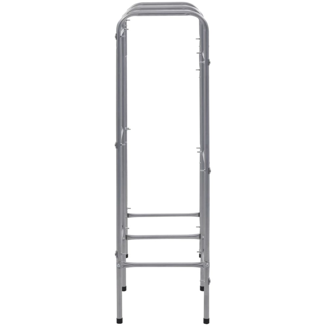Förvaringshylla för 6 backar silver stål vidaXL 96 x 33 x 116 cm – bild 4
