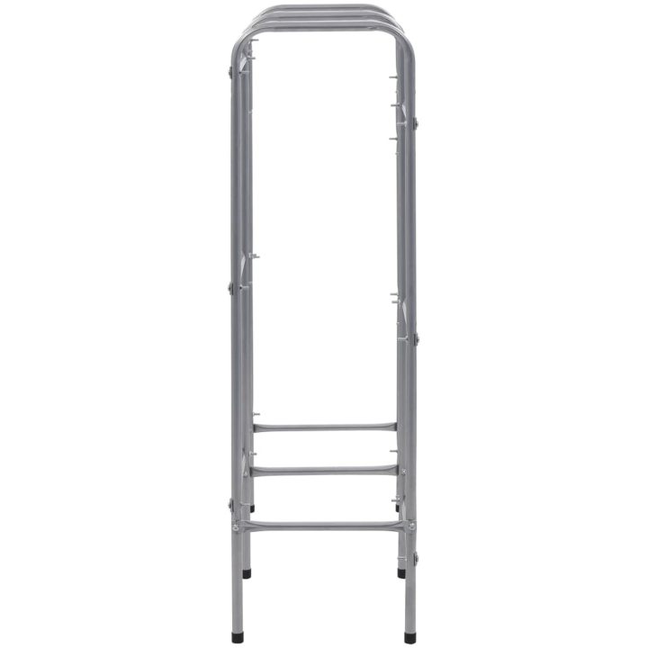 Förvaringshylla för 6 backar silver stål vidaXL 96 x 33 x 116 cm – bild 4