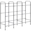 Förvaringshylla för 9 backar silver stål vidaXL 145 x 33 x 116 cm – miniatyr 2