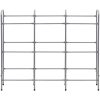 Förvaringshylla för 9 backar silver stål vidaXL 145 x 33 x 116 cm – miniatyr 3