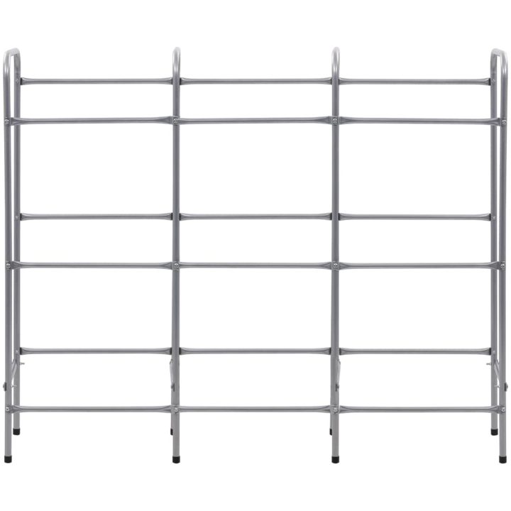 Förvaringshylla för 9 backar silver stål vidaXL 145 x 33 x 116 cm – bild 3