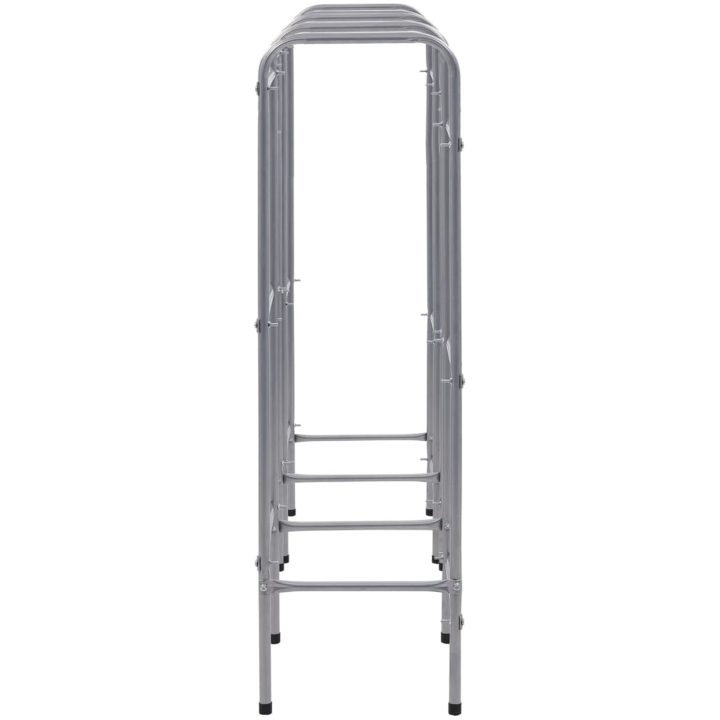 Förvaringshylla för 9 backar silver stål vidaXL 145 x 33 x 116 cm – bild 4