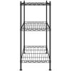 Förvaringshylla med 3 hyllplan 60x35x76 svart 150 kg vidaXL 60 x 35 x 76 cm – miniatyr 4