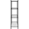 Förvaringshylla med 4 hyllplan svart 200 kg vidaXL 90 x 35 x 137 cm – miniatyr 4