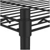 Förvaringshylla med 4 hyllplan svart 200 kg vidaXL 90 x 35 x 137 cm – miniatyr 5