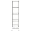 Förvaringshylla med 5 hyllplan krom 250 kg vidaXL 90 x 35 x 180 cm – miniatyr 4