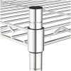 Förvaringshylla med hjul 3 hyllplan 60x35x81 krom 150 kg vidaXL 60 x 35 x 81 cm – miniatyr 5