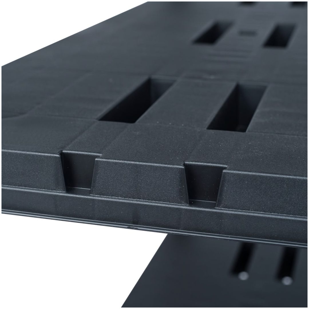 Förvaringshylla svart 220 kg plast vidaXL 90 x 40 x 138 cm – bild 5