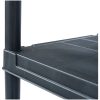 Förvaringshyllor 2 st svart plast vidaXL 60 x 30 x 138 cm – miniatyr 5