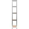 Förvaringshyllor 3 st silver stål & konstruerat trä 5 hyllplan vidaXL 75 x 30 x 172 cm – miniatyr 4